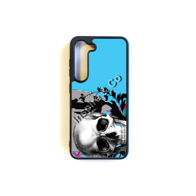 Aqua Avantgarde Skull Samsung Clip Cover Thumbnail