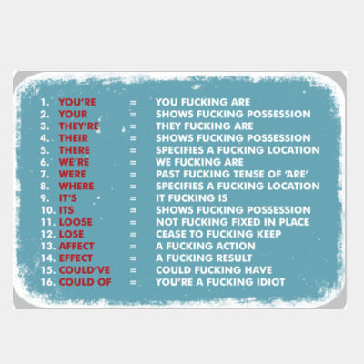 Grammar Board Blue  Thumbnail