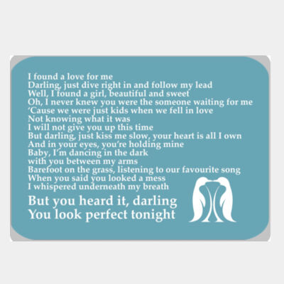 You Look Perfect Quote Blue Thumbnail