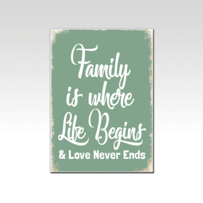 Family is Where Life Begins Green Thumbnail