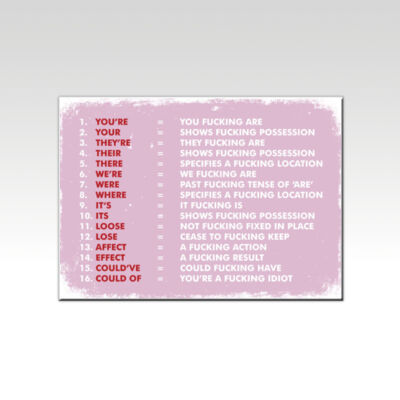 Grammar Board Pink  Thumbnail