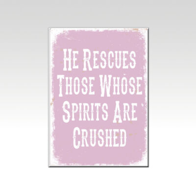 He Rescues Those Whose Spirits Are Crushed Pink  Thumbnail