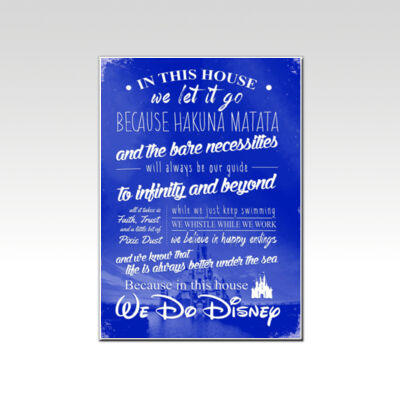 In This House... We Do Disney Blue  Thumbnail