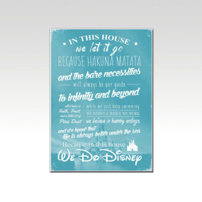 In This House... We Do Disney Light Blue  Thumbnail
