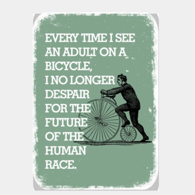 An Adult on a Bicycle Green  Thumbnail