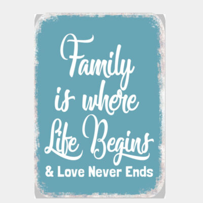 Family is Where Life Begins Blue  Thumbnail