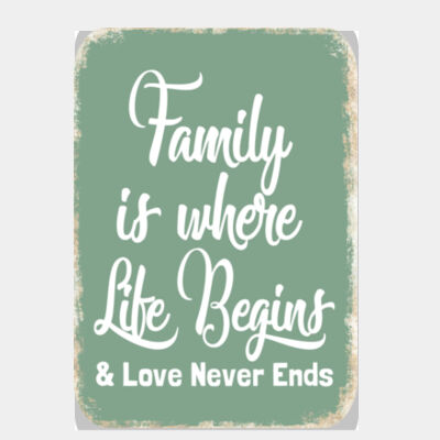 Family is Where Life Begins Green Thumbnail