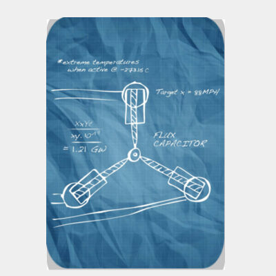 Flux Capacitor Sketch Blue  Thumbnail