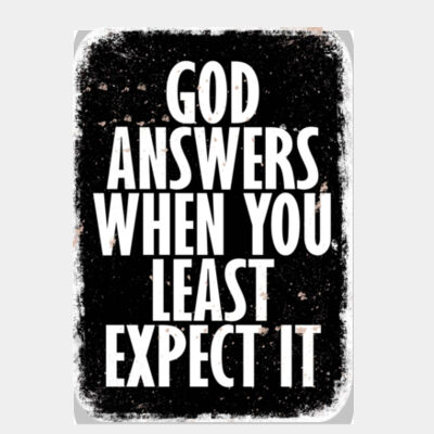 God Answers When You Least Expect It Black Thumbnail