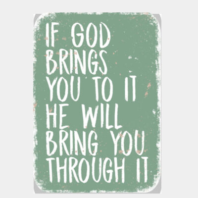 God Will Bring You Through It Green Thumbnail