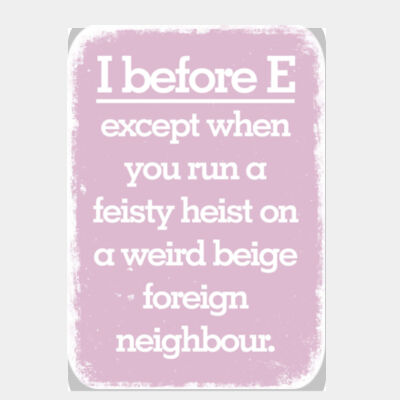 I Before E Pink  Thumbnail