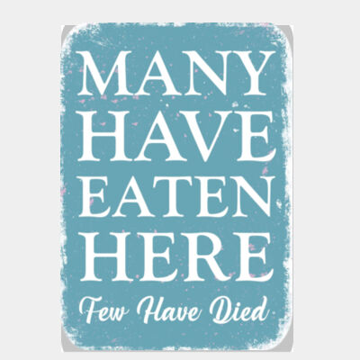 Many Have Eaten Here Blue  Thumbnail