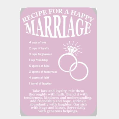 Recipe for a Happy Marriage V1 Pink  Thumbnail
