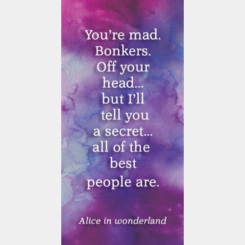 Alice quote watercolour  Thumbnail