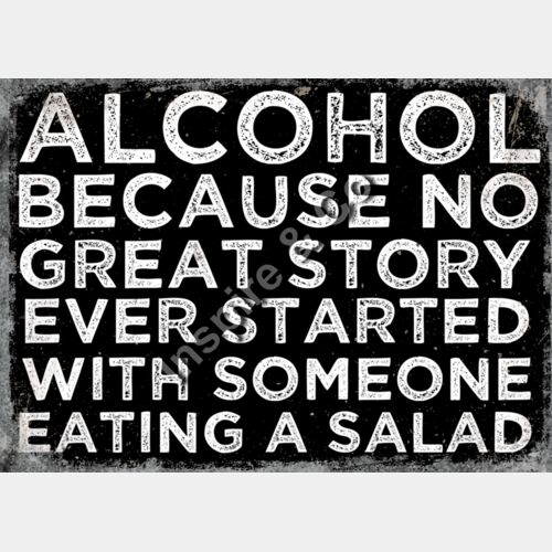 Alcohol great story salad - black Thumbnail