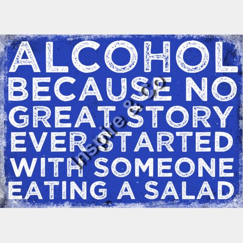 Alcohol great story salad - blue Thumbnail