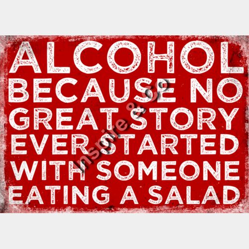 Alcohol great story salad - RED Thumbnail