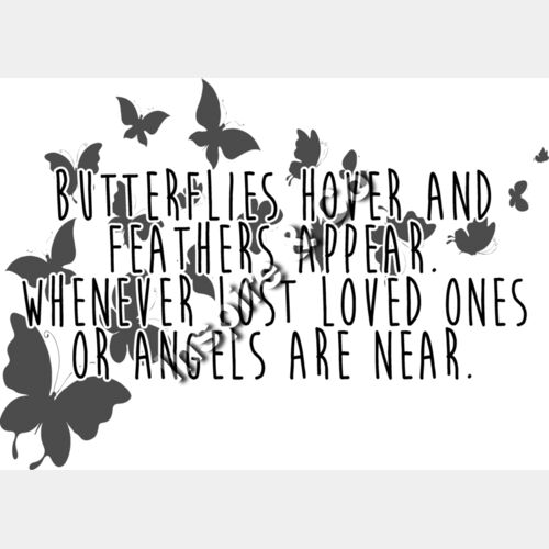 Angels Are Near Slogan - white Thumbnail