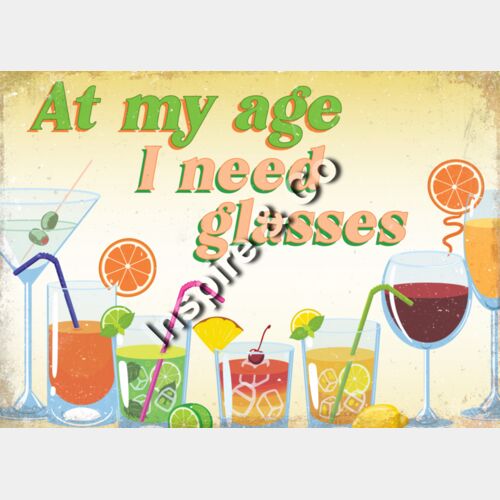 at my age drinking glasses Thumbnail