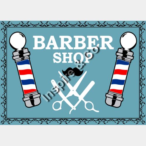 barber shop - blue Thumbnail