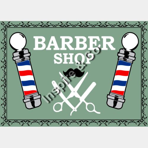 barber shop - green Thumbnail