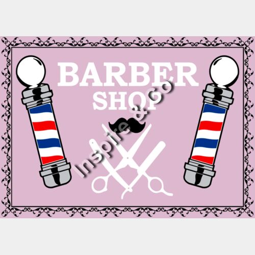 barber shop - pink Thumbnail