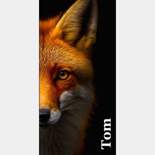 PHONE PERSONALISED HALF FOX TEMPLATE Thumbnail