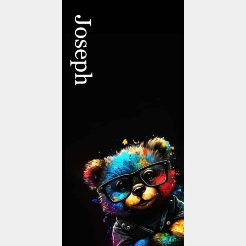 PHONE PERSONALISED BEAR PAINT SPLASH TEMPLATE Thumbnail