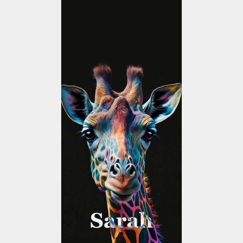 PHONE PERSONALISED GIRAFFE PAINT SPLASH TEMPLATE Thumbnail