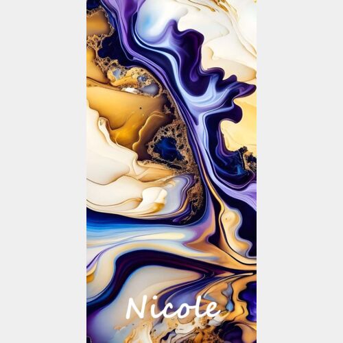 PHONE PERSONALISED MULTICOLOURED MARBLE  TEMPLATE Thumbnail