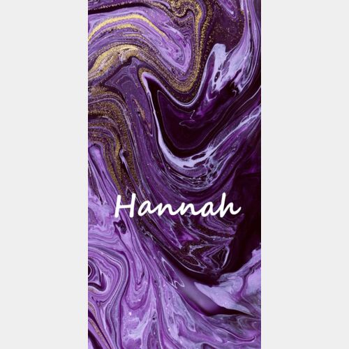 PHONE PERSONALISED PURPLE WAVE MARBLE TEMPLATE Thumbnail