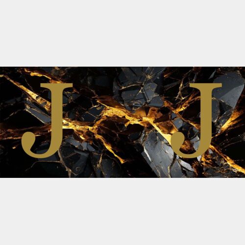 MUG PERSONALISED ROCKY BLACK GOLD MARBLE TEMPLATE Thumbnail