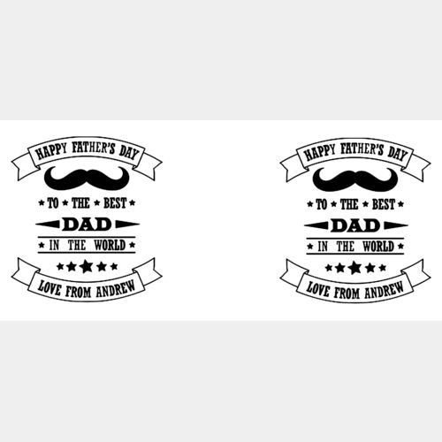 Personalised Happy Fathers Day Cambridge Mug Template Thumbnail