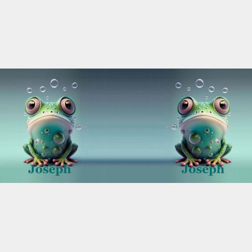 PERSONALISED MUG BUBBLES FROG TEMPLATE Thumbnail