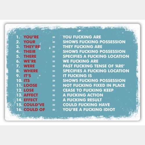Grammar Board Blue METAL Thumbnail