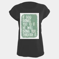 Women's extended shoulder tee Thumbnail